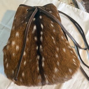 Sika Deer Purse. Real leather. Handmade from New Zealand
